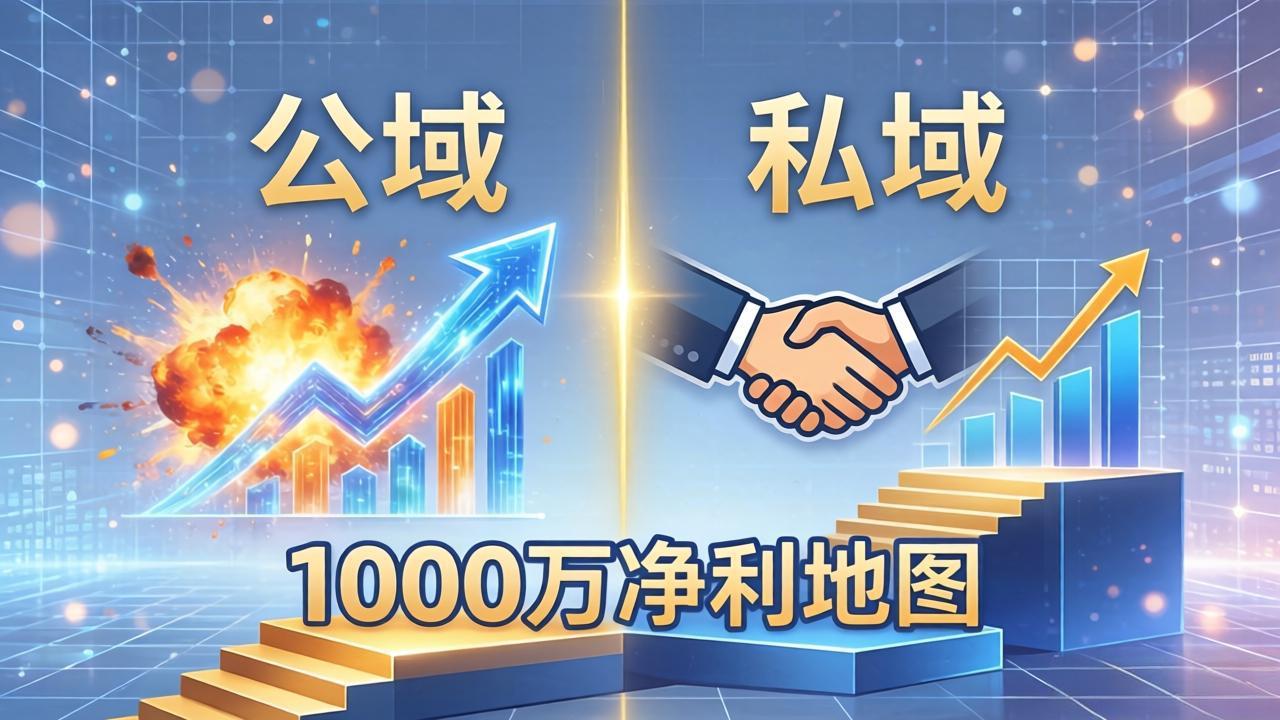 公域玩命出爆款，私域悄悄做成交：这套AI内训课，2026给你打通1000万净利的地图-悟思笔记，一个低调的学习营。