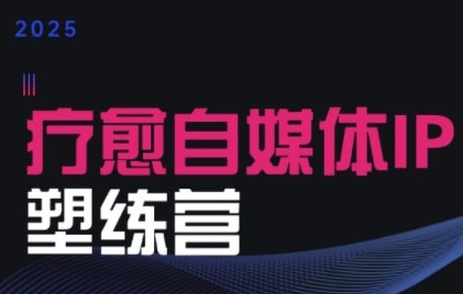 2025治愈自媒体IP训练营，专为疗愈领域从业者打造-悟思笔记，一个低调的学习营。
