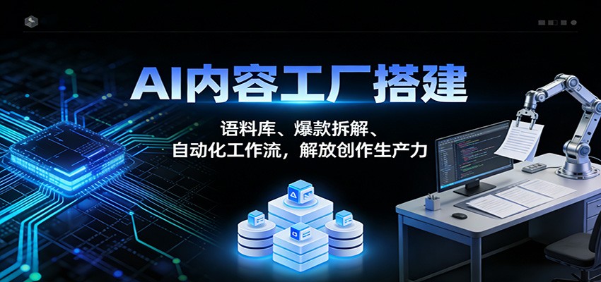 AI内容工厂搭建：语料库、爆款拆解、自动化工作流，解放创作生产力-悟思笔记，一个低调的学习营。