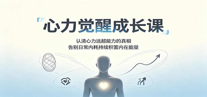 心力觉醒成长课：认清心力远超能力的真相，告别日常内耗持续积蓄内在能量-悟思笔记，一个低调的学习营。