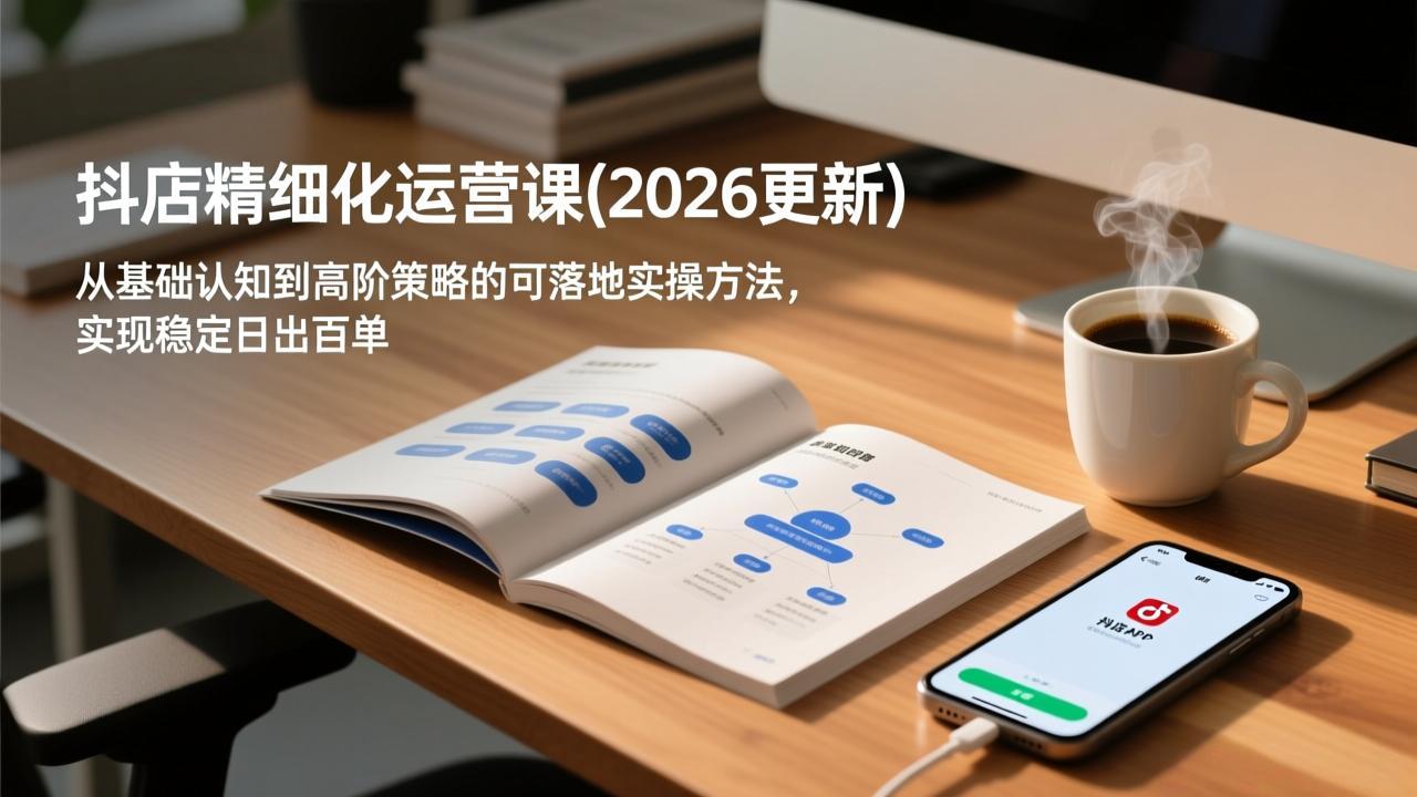 抖店精细化运营课(2026更新-悟思笔记，一个低调的学习营。