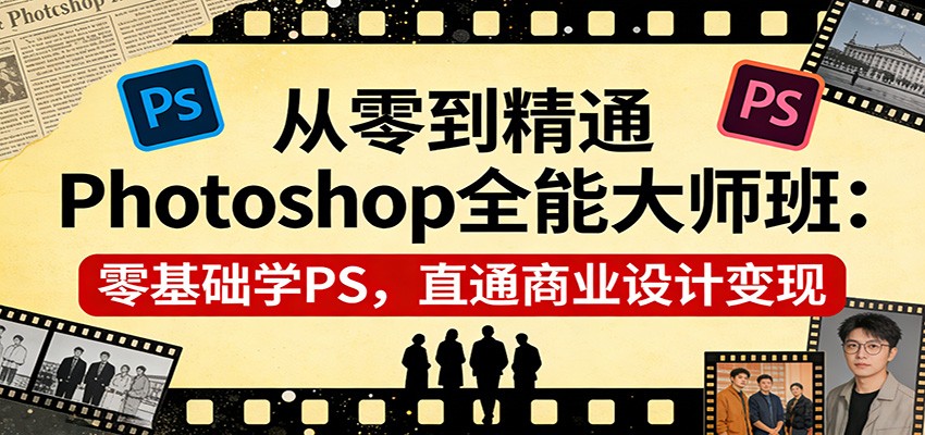 从零到精通Photoshop全能大师班：零基础学PS，直通商业设计变现-悟思笔记，一个低调的学习营。