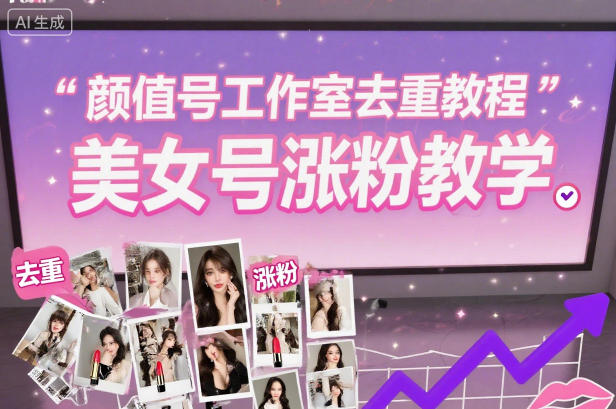 颜值号工作室去重教程，美女号涨粉教学-悟思笔记，一个低调的学习营。