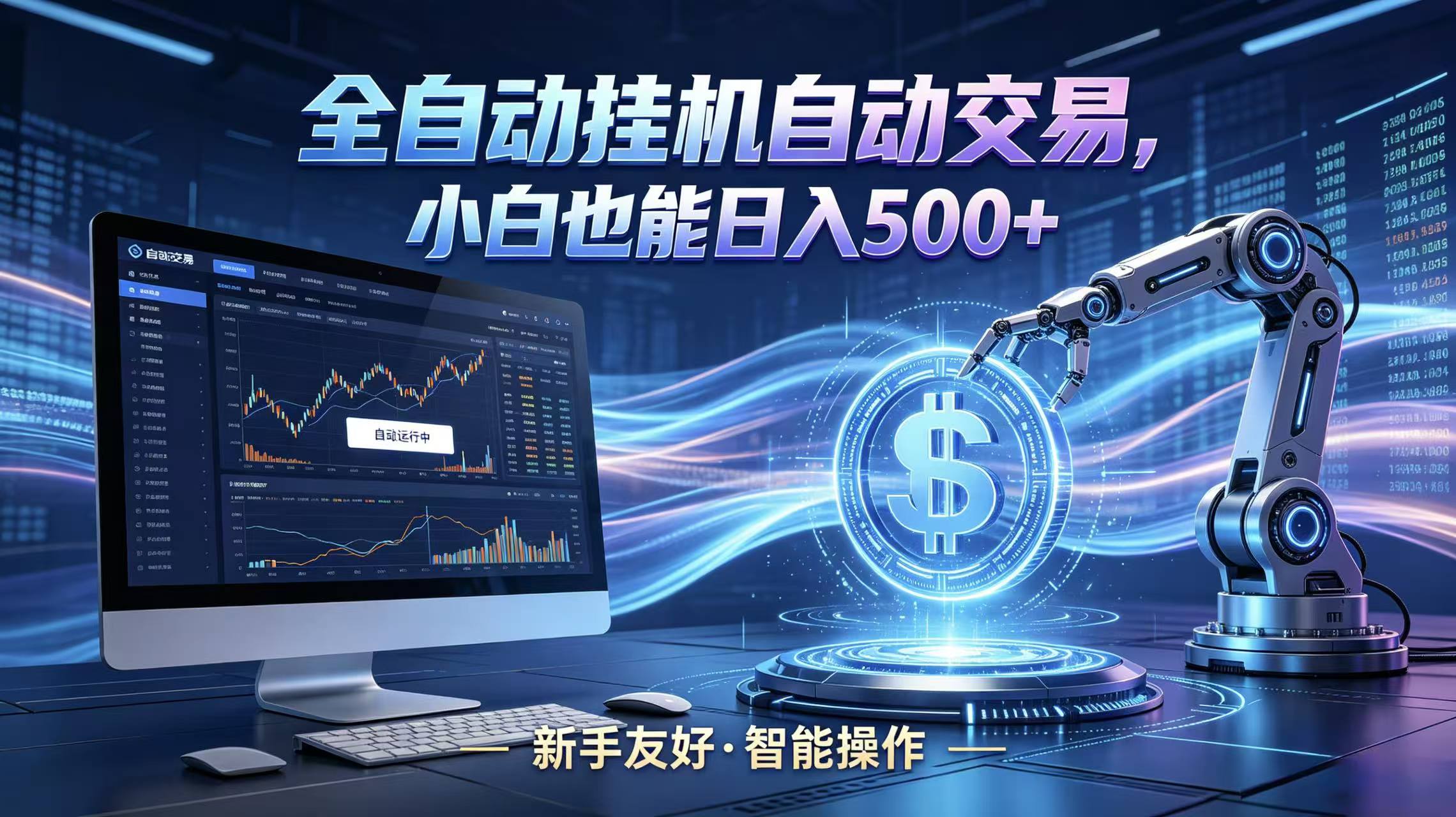 全新智能化交易助手，傻瓜式操作，小白也能快速上手，轻松实现日入500+-悟思笔记，一个低调的学习营。