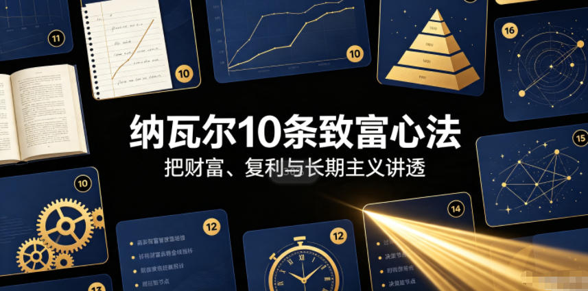 付费文章：纳瓦尔10条致富心法-悟思笔记，一个低调的学习营。