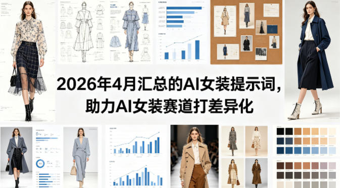 2026年4月汇总的AI女装提示词，助力AI女装赛道打差异化-悟思笔记，一个低调的学习营。