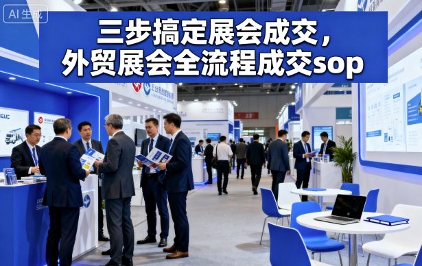 三步搞定展会成交，外贸展会全流程成交sop-悟思笔记，一个低调的学习营。