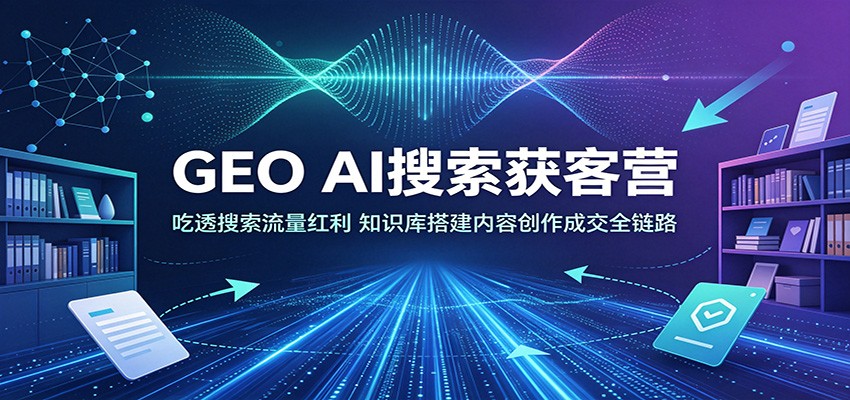 GEO AI搜索获客营：吃透搜索流量红利，知识库搭建内容创作成交全链路-悟思笔记，一个低调的学习营。