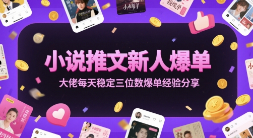 小说推文新人爆单大佬每天稳定三位数爆单经验分享-悟思笔记，一个低调的学习营。