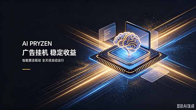 AI Pryzen 广告挂机｜24小时自动跑，日入300-500，新手零门槛-悟思笔记，一个低调的学习营。