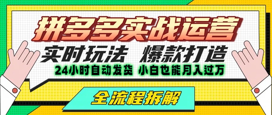 拼多多最新实战运营高投产：长久稳定项目，单店利润一天三位数-悟思笔记，一个低调的学习营。