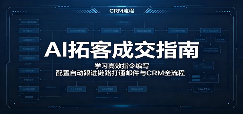 AI拓客成交指南：学习高效指令编写，配置自动跟进链路打通邮件与CRM全流程-悟思笔记，一个低调的学习营。