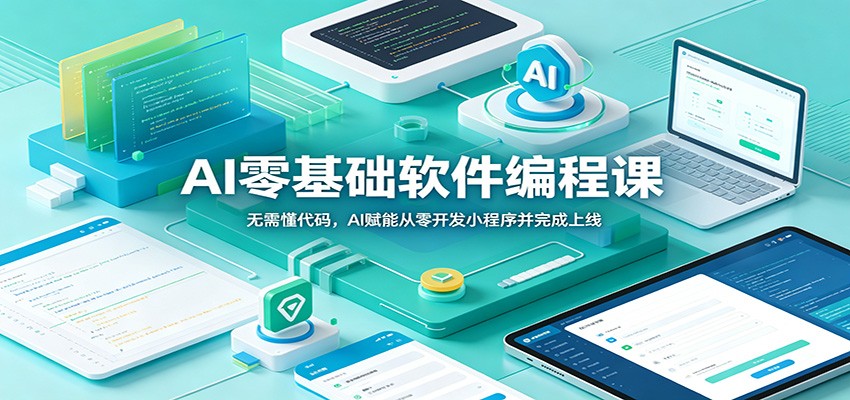 AI零基础软件编程课：无需懂代码，AI赋能从零开发小程序并完成上线-悟思笔记，一个低调的学习营。