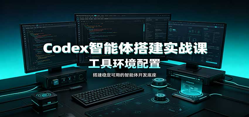 Codex智能体搭建实战课：工具环境配置，自定义技能开发，多业务自动化教学-悟思笔记，一个低调的学习营。