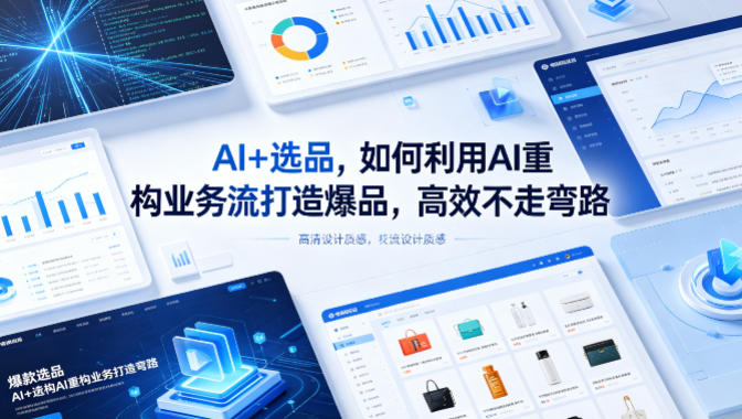 AI+选品，如何利用AI重构业务流打造爆品，高效不走弯路-悟思笔记，一个低调的学习营。