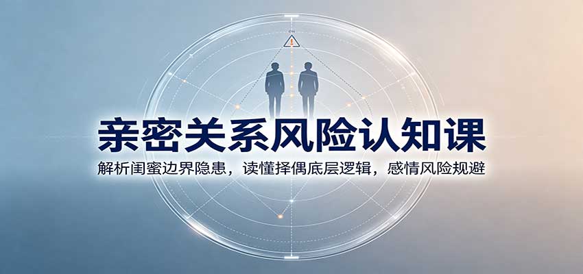 亲密关系风险认知课：解析闺蜜边界隐患，读懂择偶底层逻辑，感情风险规避-悟思笔记，一个低调的学习营。