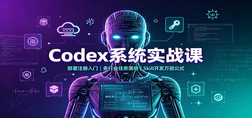 Codex系统实战课：部署注册入门，多行业任务落地，Skill开发万能公式-悟思笔记，一个低调的学习营。