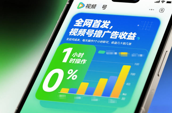 全网首发，视频号撸广告收益，无任何成本，每天操作1个小时即可，收益几十到几张-悟思笔记，一个低调的学习营。