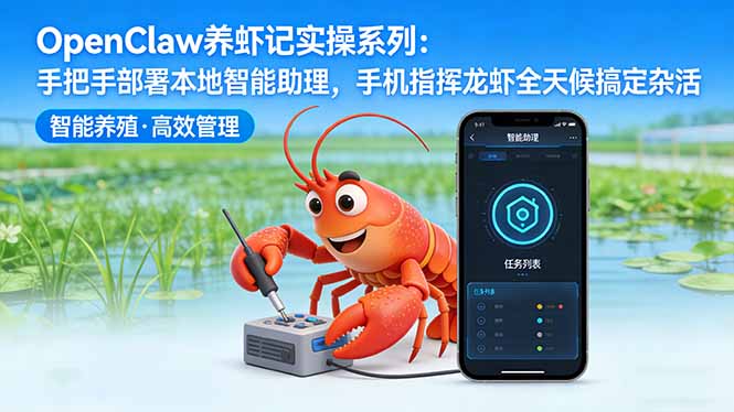 OpenClaw养虾记实操系列-更新：手把手部署本地智能助理，手机指挥龙虾全天候搞定杂活-悟思笔记，一个低调的学习营。