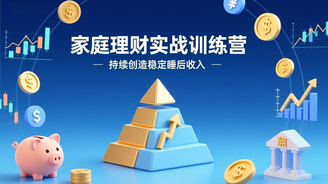 家庭理财实战训练营：从0到1建体系，三阶进阶层层递进，助你持续创造稳定睡后收入-悟思笔记，一个低调的学习营。
