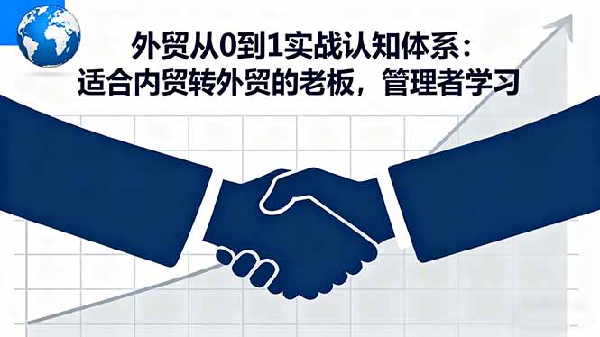 外贸从0到1实战认知体系：适合内贸转外贸的老板，管理者学习-悟思笔记，一个低调的学习营。