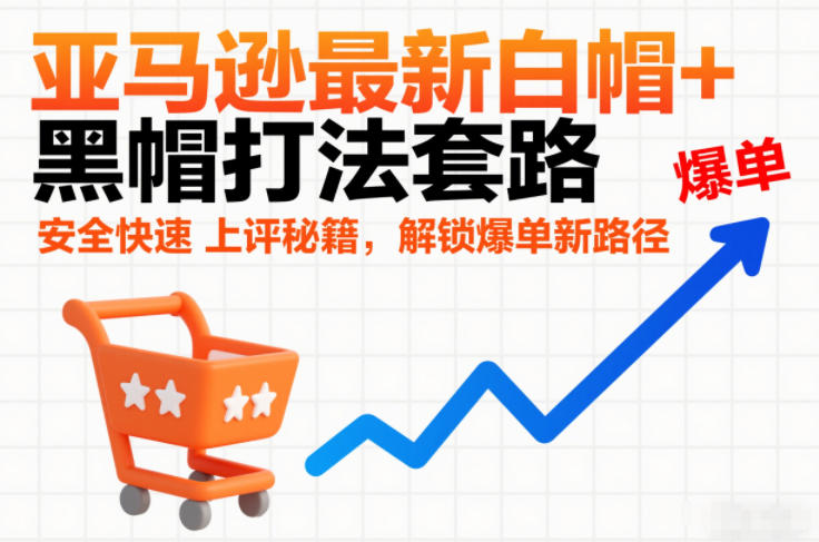 亚马逊最新白帽+黑帽打法套路，安全快速上评秘籍，解锁爆单新路径-悟思笔记，一个低调的学习营。