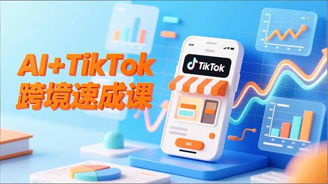 AI+TikTok跨境速成课，智能翻译、店铺定位、流程拆解，7天高效上线运营-悟思笔记，一个低调的学习营。