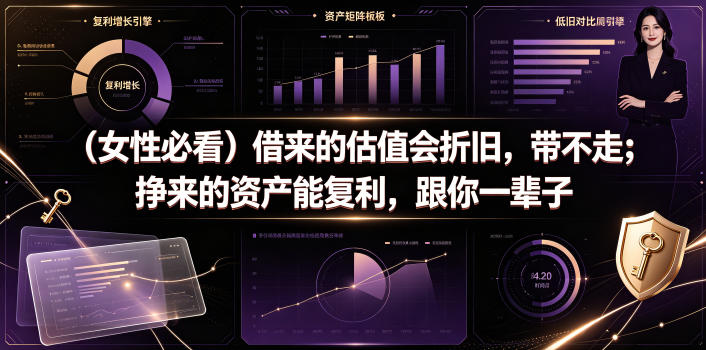 付费文章：(女性必看)借来的估值会折旧，带不走；挣来的资产能复利，跟你一辈子-悟思笔记，一个低调的学习营。