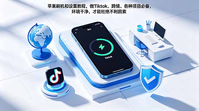苹果刷机和设置教程，做Tiktok、跨境、各种项目必备，环境干净，才能杜绝不利因素-悟思笔记，一个低调的学习营。