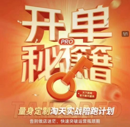 淘宝开单秘籍PRO，量身定制淘天实战陪跑计划，告别做店迷茫、快速突破运营瓶颈期(更新)-悟思笔记，一个低调的学习营。
