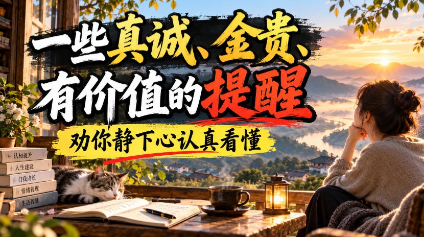 付费文章：一些真诚、金贵、有价值的提醒，劝你静下心认真看懂-悟思笔记，一个低调的学习营。