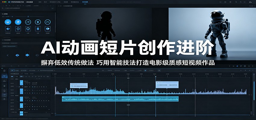 AI动画短片创作进阶：摒弃低效传统做法，巧用智能技法打造电影级质感短视频作品-悟思笔记，一个低调的学习营。