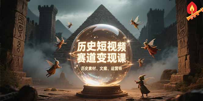 历史短视频赛道变现课，百集素材库应用，文案剪辑技巧，账号运营全案-悟思笔记，一个低调的学习营。