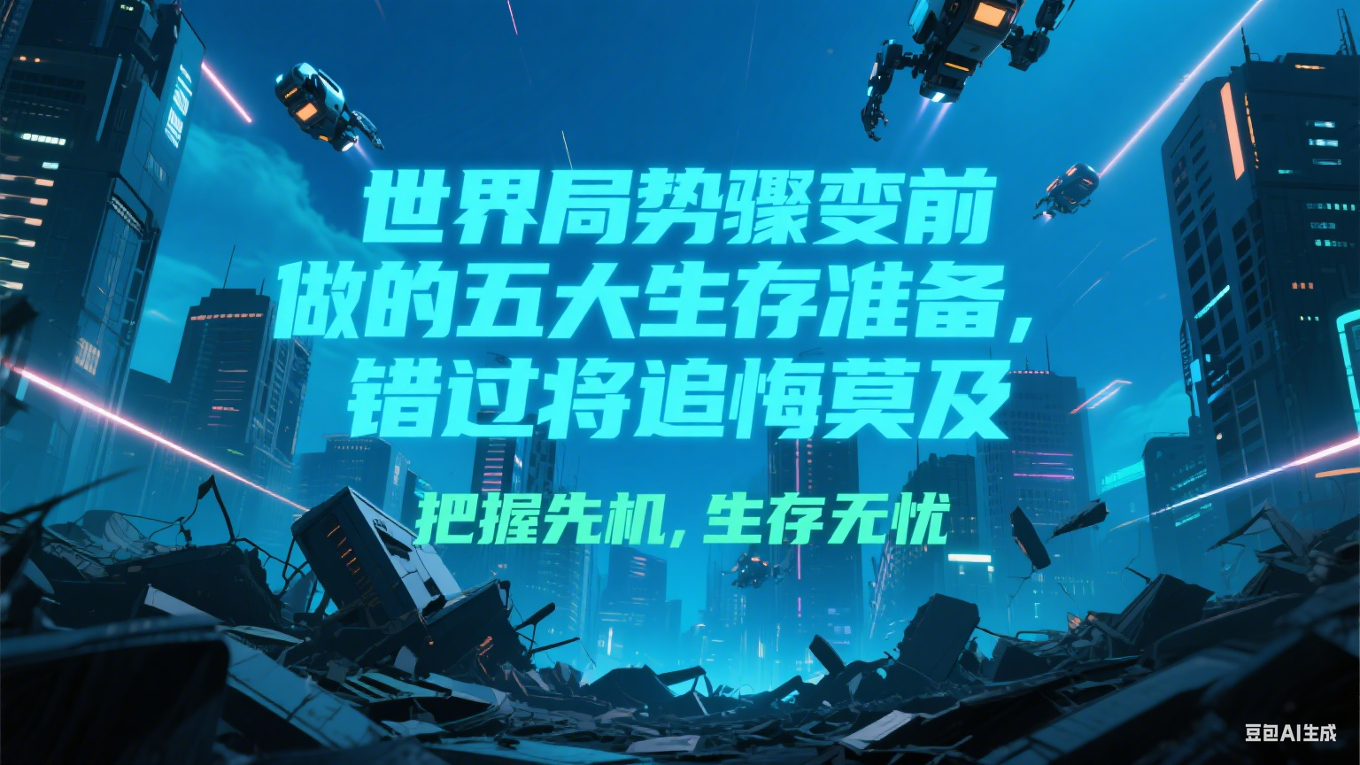 付费文章《世界局势骤变前必做的五大生存准备，错过将追悔莫及》-悟思笔记，一个低调的学习营。