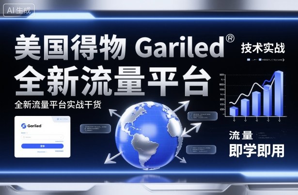 美国得物Gariled技术实战，全新流量平台​实战干货，即学即用-悟思笔记，一个低调的学习营。