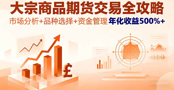 大宗商品期货交易全攻略，市场分析+品种选择+资金管理，年化收益500%+-悟思笔记，一个低调的学习营。