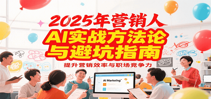 2025年营销实战方法论与避坑指南，利用AI提升营销效率与职场竞争力-悟思笔记，一个低调的学习营。