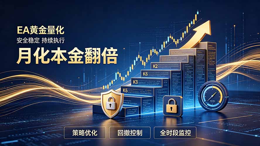 全新EA量化打法，月化本金翻倍的全新策略，安全稳定持续输出-悟思笔记，一个低调的学习营。