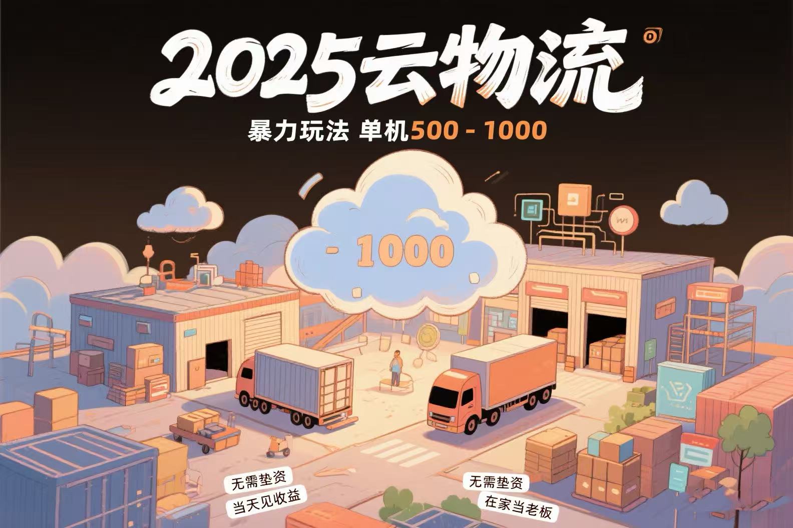 云物流赚差价，项目纯利润500~1000，无需垫资，当天到账。不需要有车，…-悟思笔记，一个低调的学习营。