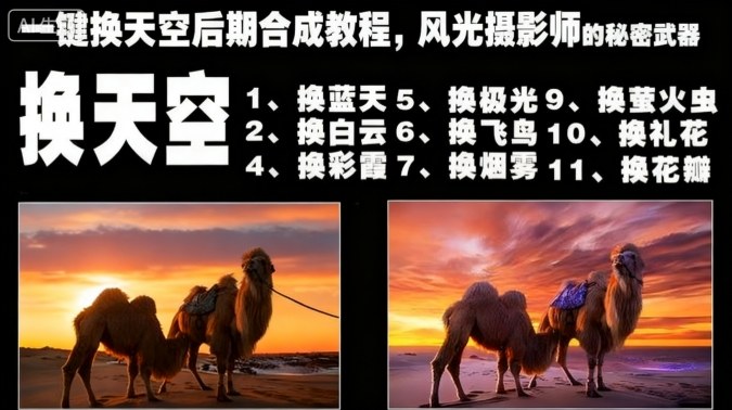 一键换天空后期合成教程，风光摄影师的秘密武器-悟思笔记，一个低调的学习营。