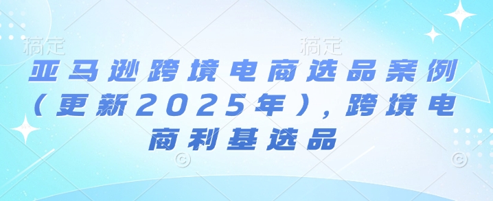 亚马逊跨境电商选品案例(更新2025年10月)，跨境电商利基选品-悟思笔记，一个低调的学习营。