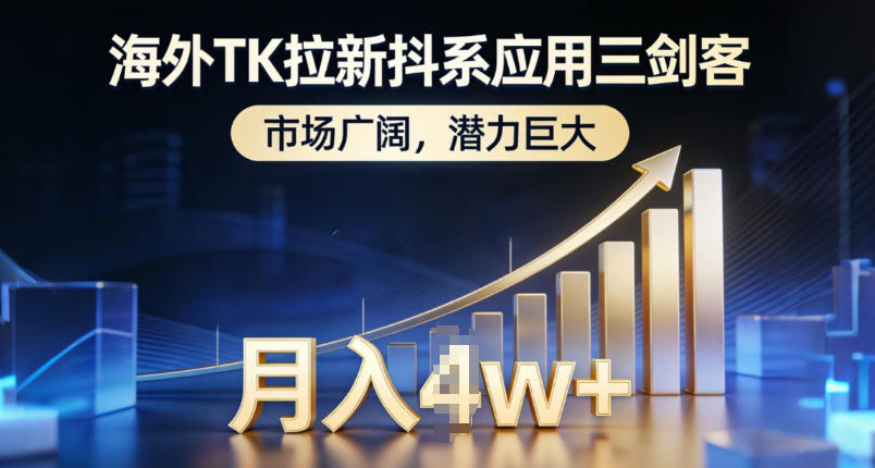 海外TK拉新抖系应用三剑客，市场广阔，潜力巨大，月入1w+-悟思笔记，一个低调的学习营。