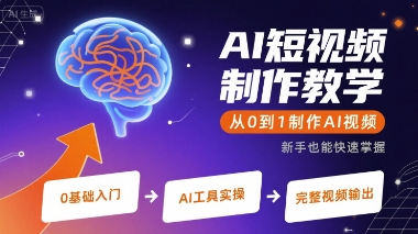 AI短视频制作教学，从0到1制作AI视频-悟思笔记，一个低调的学习营。