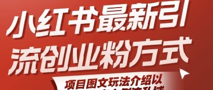 小红书最新引流创业粉方式，项目图文玩法介绍以及如何安全倒流私域-悟思笔记，一个低调的学习营。