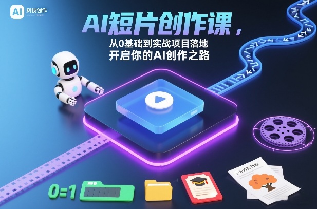 AI短片创作课，从0基础到实战项目落地，开启你的AI创作之路(更新)-悟思笔记，一个低调的学习营。