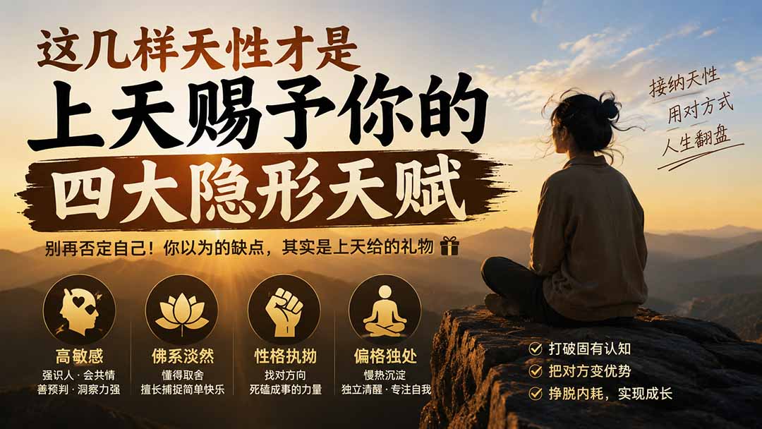 付费文章：这几样天性才是上天赐予你的四大隐形天赋-悟思笔记，一个低调的学习营。