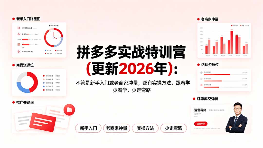 拼多多实战特训营(更新2026年-悟思笔记，一个低调的学习营。
