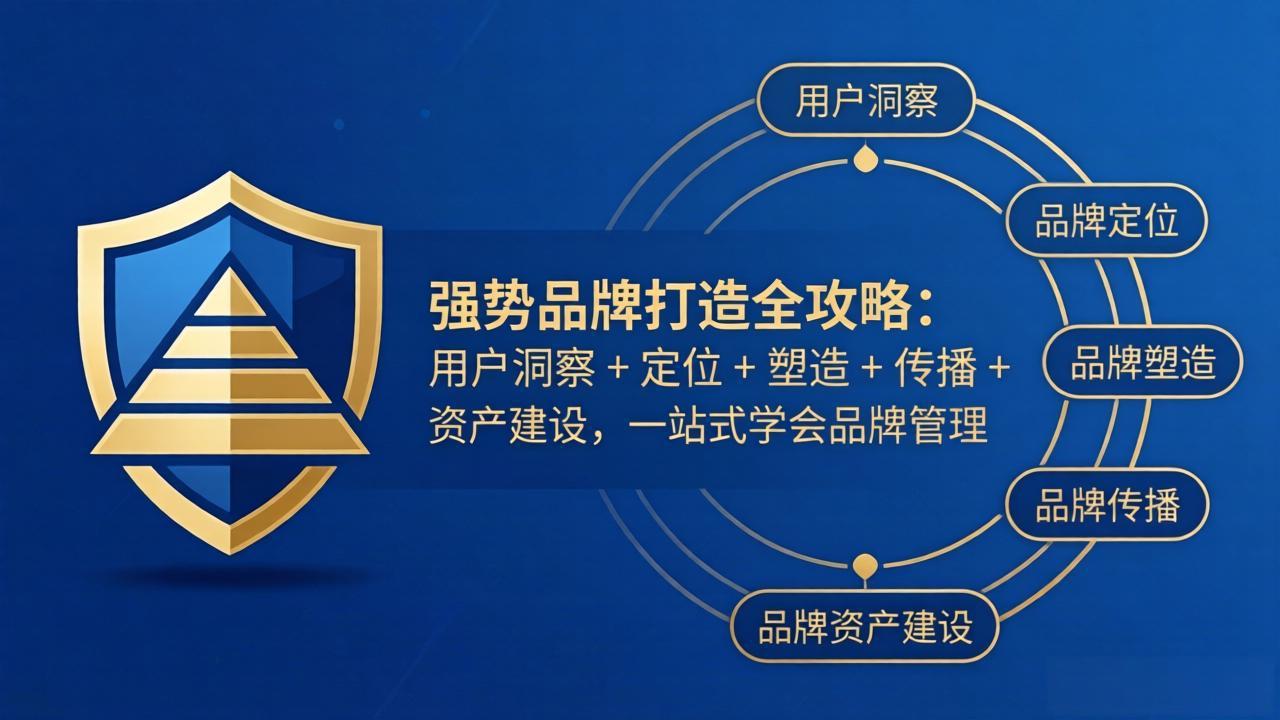 强势品牌打造全攻略：用户洞察 + 定位 + 塑造 + 传播 + 资产建设，一站式学会品牌管理-悟思笔记，一个低调的学习营。