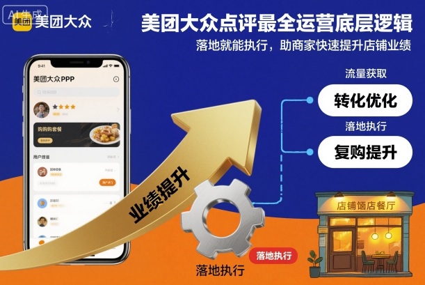 美团大众点评最全运营底层逻辑，落地就能执行，助商家快速提升店铺业绩-悟思笔记，一个低调的学习营。