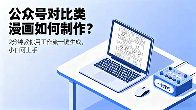 公众号对比类漫画如何制作？2分钟教你用工作流一键生成，小白可上手-悟思笔记，一个低调的学习营。